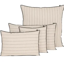 Housse de coussin rayé en lin CALVI HAOMY