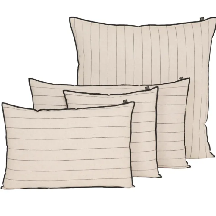 Housse de coussin rayé en lin CALVI HAOMY