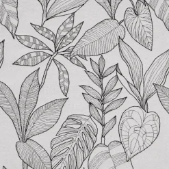 Jeté de lit aux feuilles stylisées