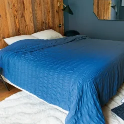 Jeté de lit Effet Seersucker