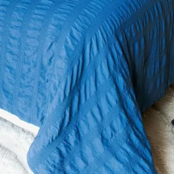 Jeté de lit Effet Seersucker