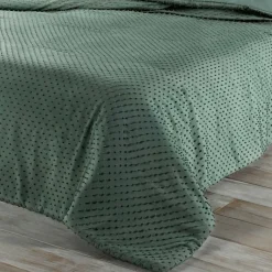 Jeté de lit à petits pompons