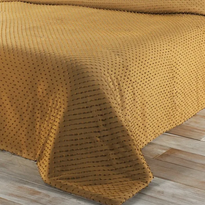 Jeté de lit à petits pompons