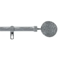 Kit de tringle déco avec embouts ronds martelés