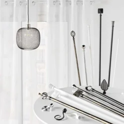 Kit de tringle extensible patiné or