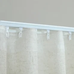 Kit rail extensible + Voilage poly-lin wave