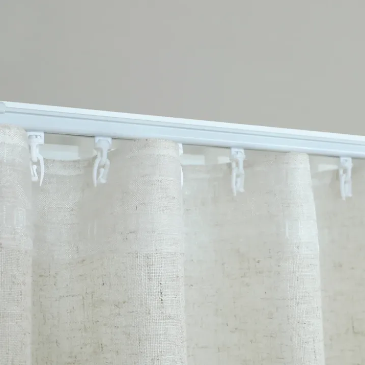 Kit rail extensible + Voilage poly-lin wave