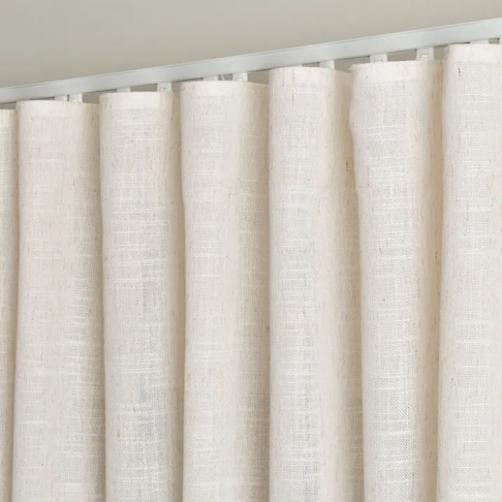 Kit rail extensible + Voilage poly-lin wave