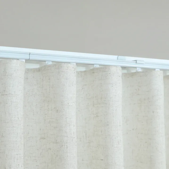 Kit rail extensible + Voilage poly-lin wave