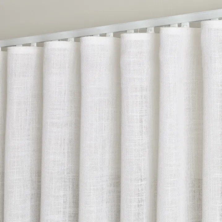 Kit rail extensible + Voilage poly-lin wave