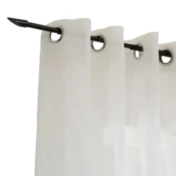 Kit tringle à rideaux extensible avec embout flèche en métal