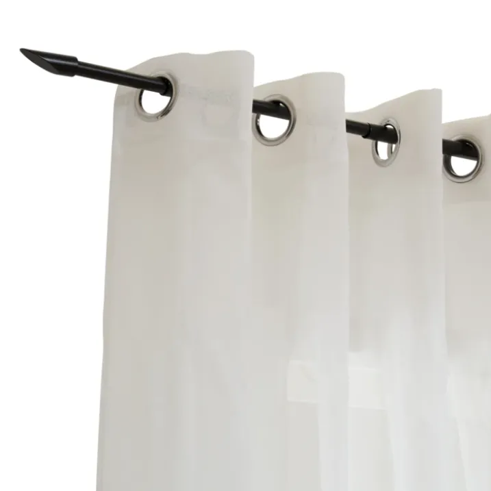 Kit tringle à rideaux extensible avec embout flèche en métal