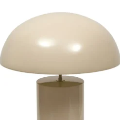 Lampadaire champignon en acier avec abat-jour arrondi