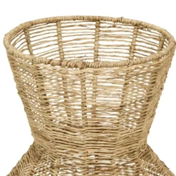 Lampadaire en jute et acier design
