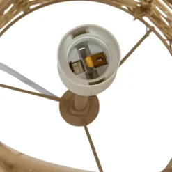 Lampadaire en jute et acier design