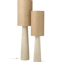 Lampadaire en jute et fibre de verre