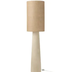 Lampadaire en jute et fibre de verre