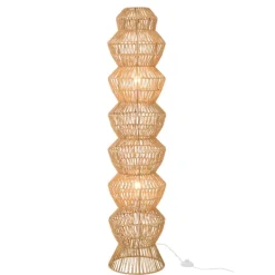 Lampadaire en métal ajouré avec structure verticale