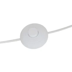 Lampadaire sculptural en papier avec double éclairage