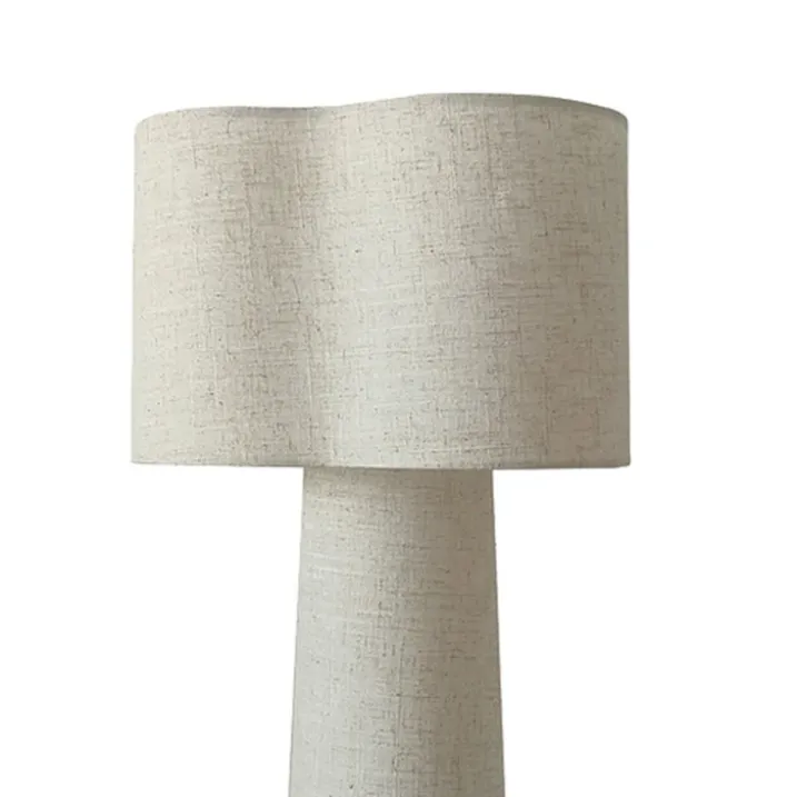 Lampe à pose en lin naturel organique