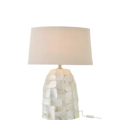 Lampe à poser avec base effet nacré