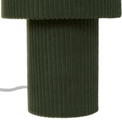 Lampe à poser côtelée en métal