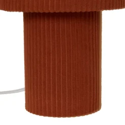 Lampe à poser côtelée en métal