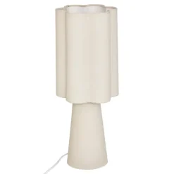 Lampe à poser design avec abat-jour ondulé