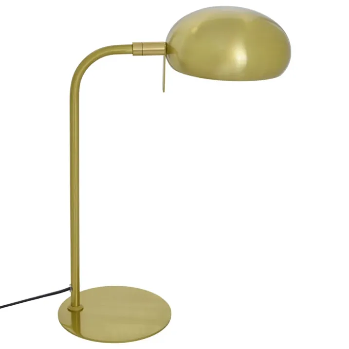 Lampe à poser en métal avec abat-jour arrondi