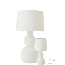 Lampe à poser en poterie arrondie