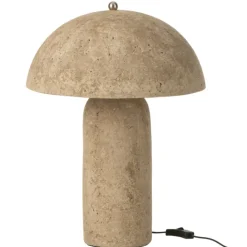 Lampe à poser forme champignon en papier mâché