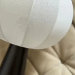 Lampe à poser métal et coton