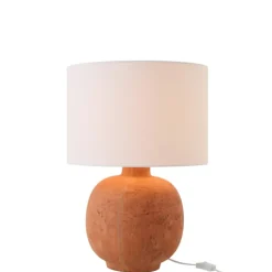 Lampe à poser ronde en poterie