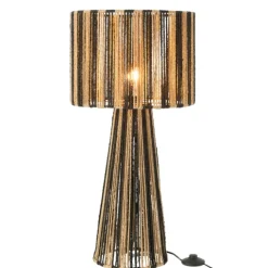 Lampe salon en cordes rayées