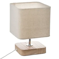 Lampe socle en bois style scandinave