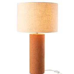 Lampe sur pied en terre cuite