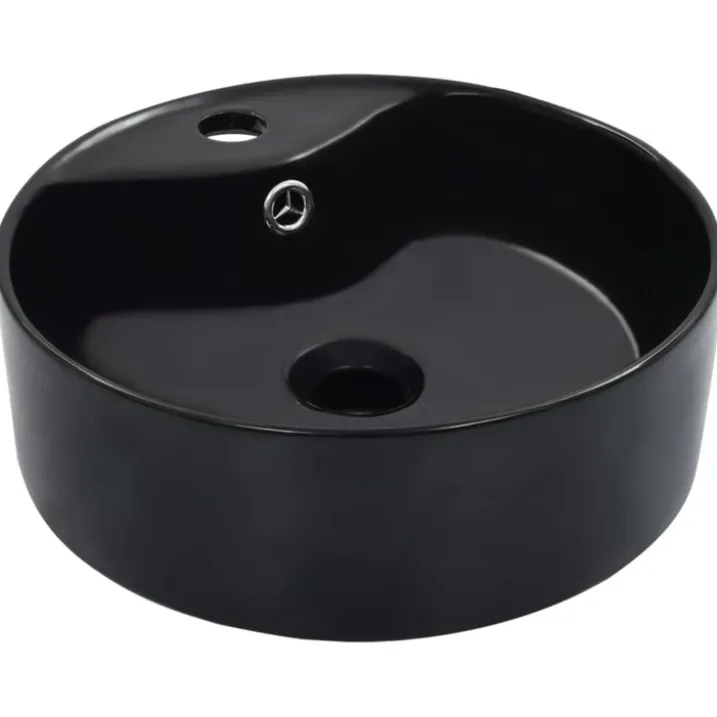 Lavabo rond avec trop-plein