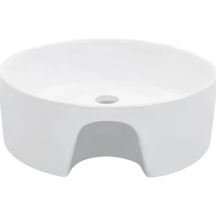 Lavabo rond avec trop-plein