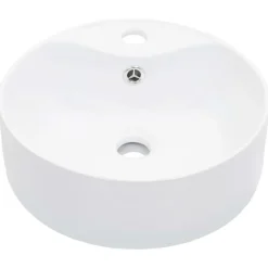 Lavabo rond avec trop-plein