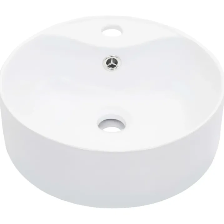 Lavabo rond avec trop-plein