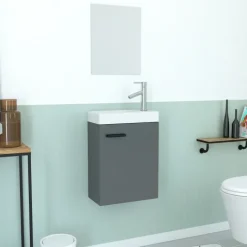 Lave main avec miroir