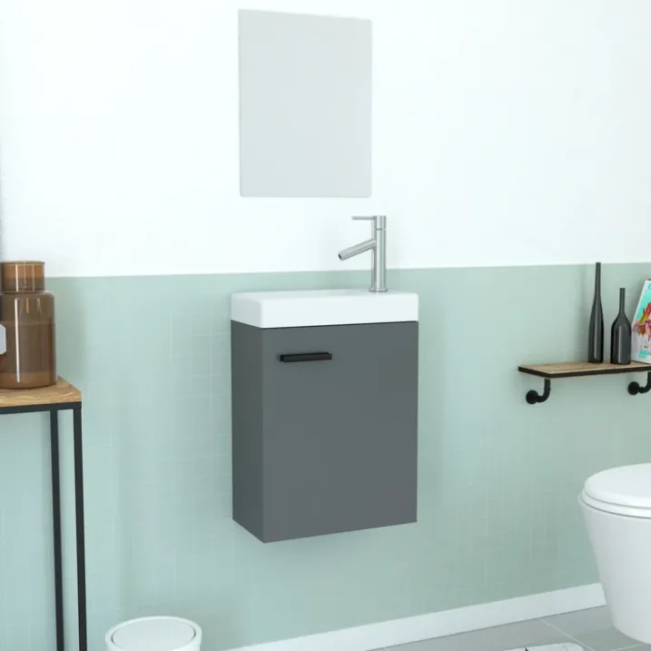 Lave main avec miroir