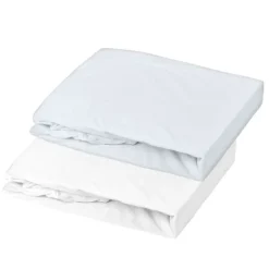 Lot alèse imperméable et drap-housse bébé en coton