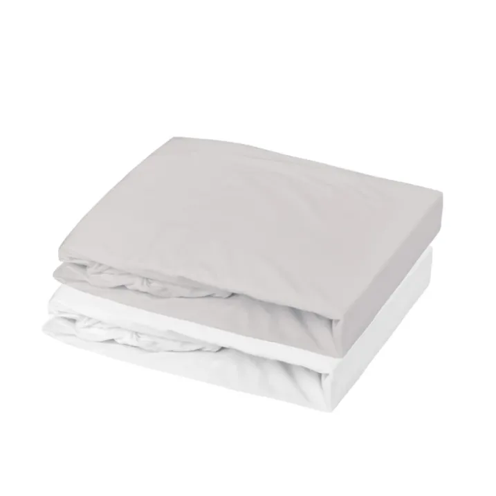 Lot alèse imperméable et drap-housse bébé en coton