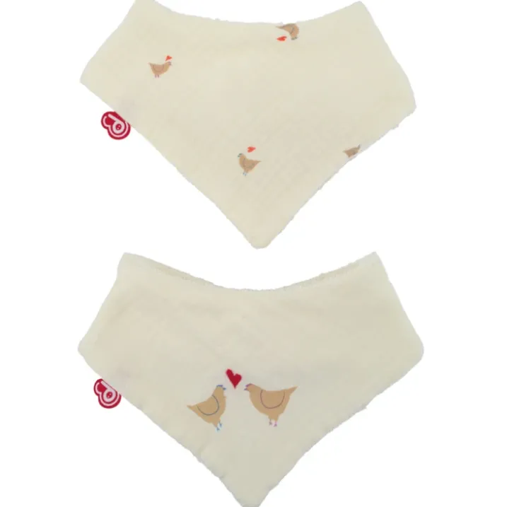 Lot 2 bavoirs bandanas Love