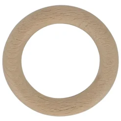 Lot de 10 anneaux en bois