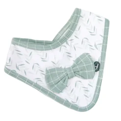 Lot de 2 bavoirs bandana esprit nature