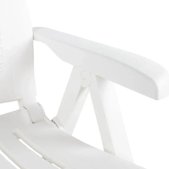 Lot de 2 chaises de jardin inclinables pliantes