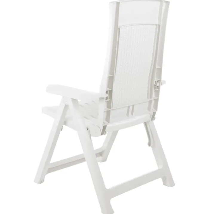 Lot de 2 chaises de jardin inclinables pliantes