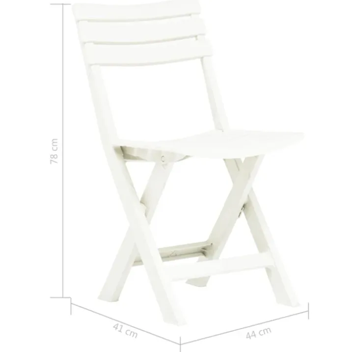 Lot de 2 chaises de jardin pliantes